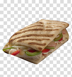 Starbucks coffee, bread with vegetable transparent background PNG clipart