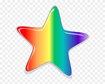 Starburst Clipart Vector - Rainbow Stars, HD Png Download ...