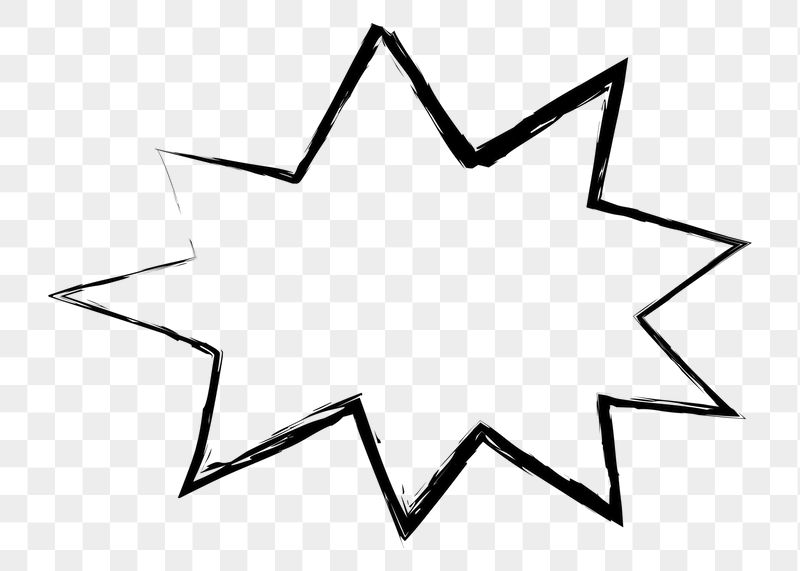 Starburst shape png sticker, speech | Free PNG Illustration - rawpixel