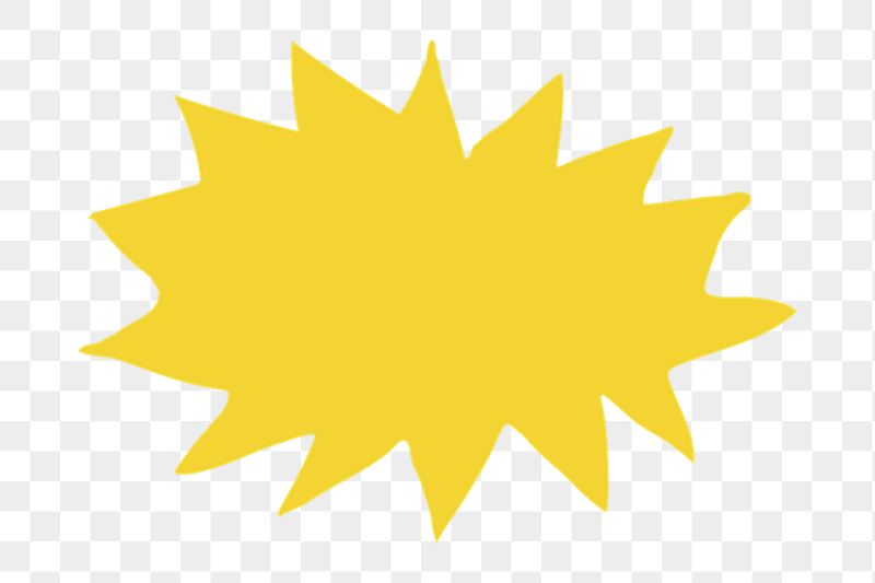 Starburst shape png sticker, speech | Free PNG Illustration - rawpixel