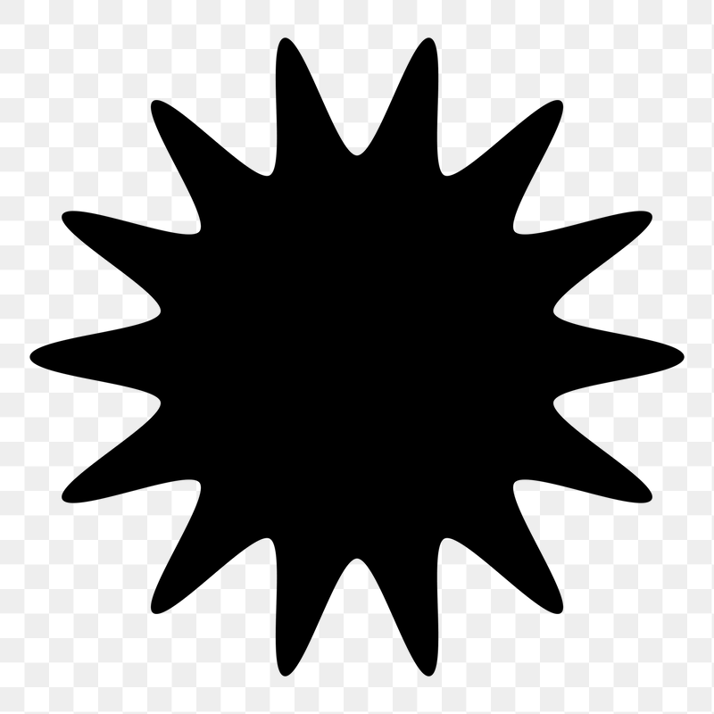 Starburst shape png sticker, transparent | Free PNG - rawpixel