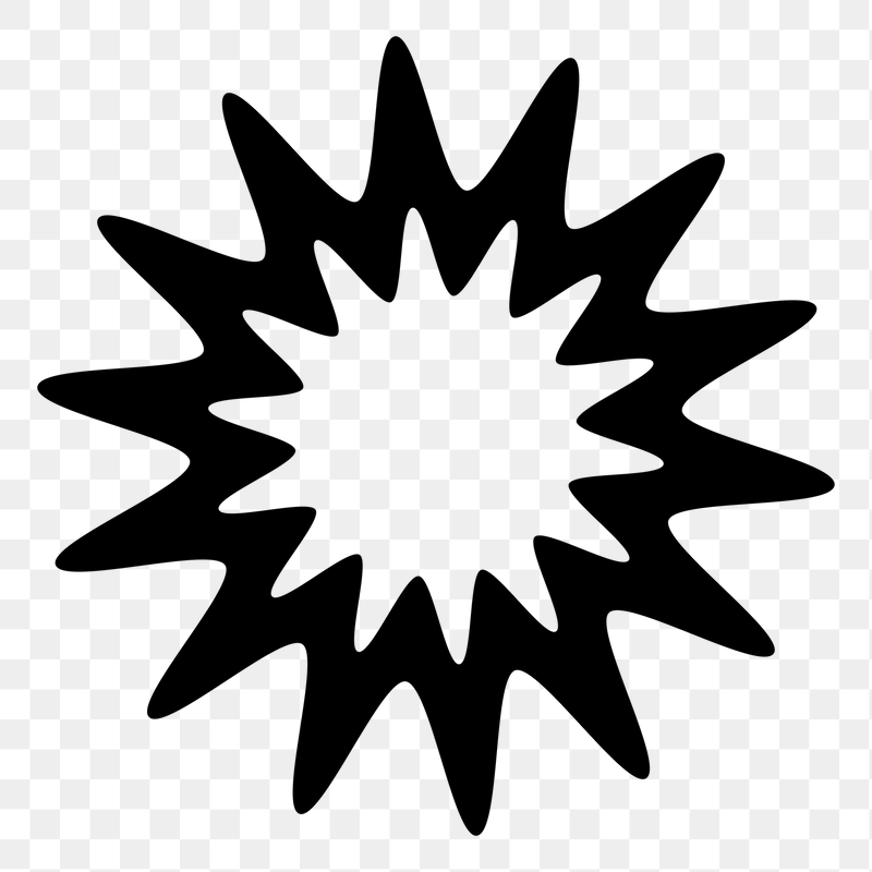 Starburst shape png sticker, transparent | Free PNG - rawpixel