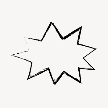 Starburst shape sticker, speech bubble | Free Vector Illustration - rawpixel
