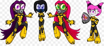 Starfire Raven Red X H.I.V.E. Blackfire - iterate vector 