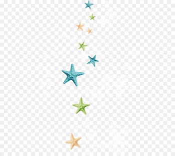 Starfish Clip art - Multicolored starfish 