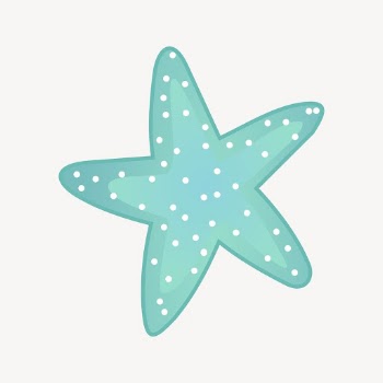 Starfish sticker, marine life illustration | Free PSD - rawpixel