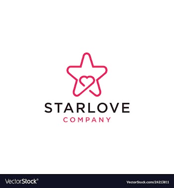 Starlove logo icon vector image
