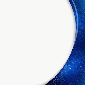 Starry navy blue curve frame template design element | Free  transparent png - 2349874