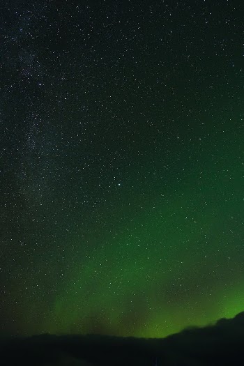 Starry Night on an Aurora Sky