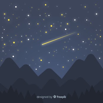 Starry night sky background
