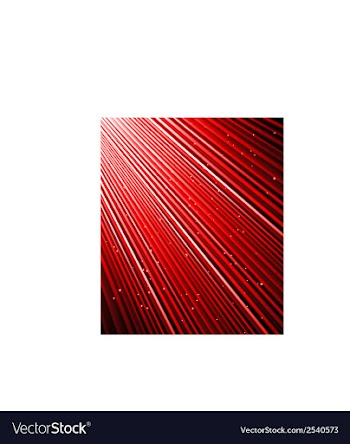 Stars are falling on the background of red rays vector image