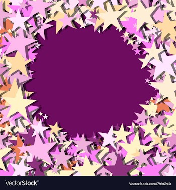 Stars center text place vector image