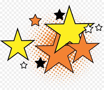 Stars: Decorative Patterns Clip art - Colorful and simple star 