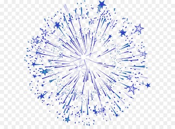 Stars fireworks Graphic design - Blue simple star fireworks effect elements 