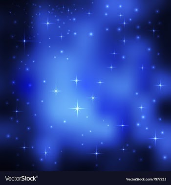 Stars in outer space vector image