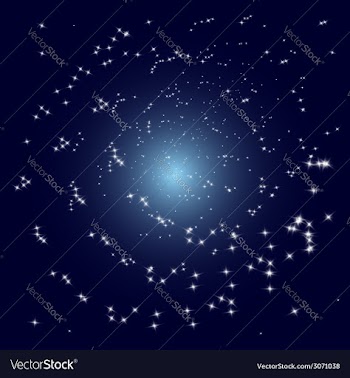  					Stars spiral galaxy vector image														