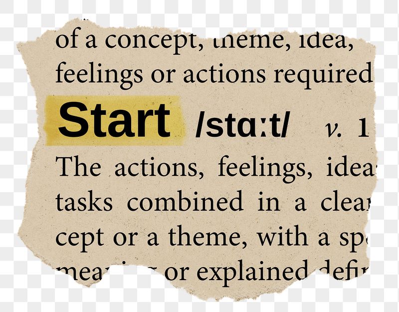 Start png word sticker, torn | Free PNG - rawpixel