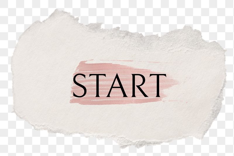 Start png word sticker typography, | Free PNG - rawpixel