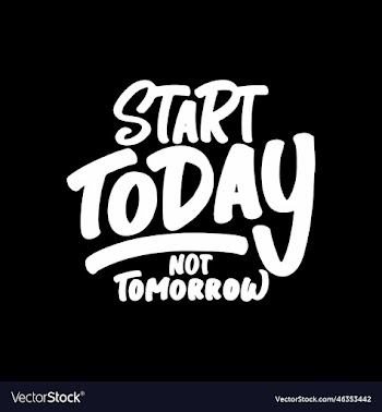 start today not tomorrow motivational quote