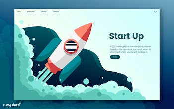 Start up informational website graphic | Free stock vector - 458435