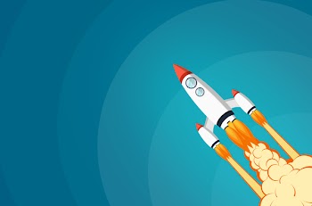  Start-Up Project Concept with Rocket Launch 