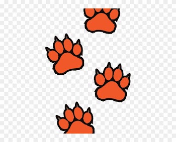 Startling Tiger Paw Print Clip Art Free Prints Clipart - Tiger Paw Coloring Page