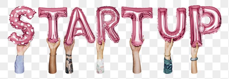 Startup balloon png word sticker, | Free PNG - rawpixel