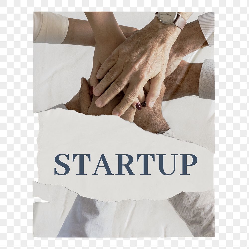 Startup business png poster, ripped | Free PNG - rawpixel