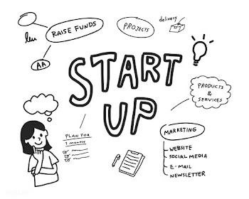 Startup of business mind map illustration | Free stock vector - 472050