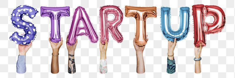 Startup png, letter foil balloon, | Free PNG - rawpixel