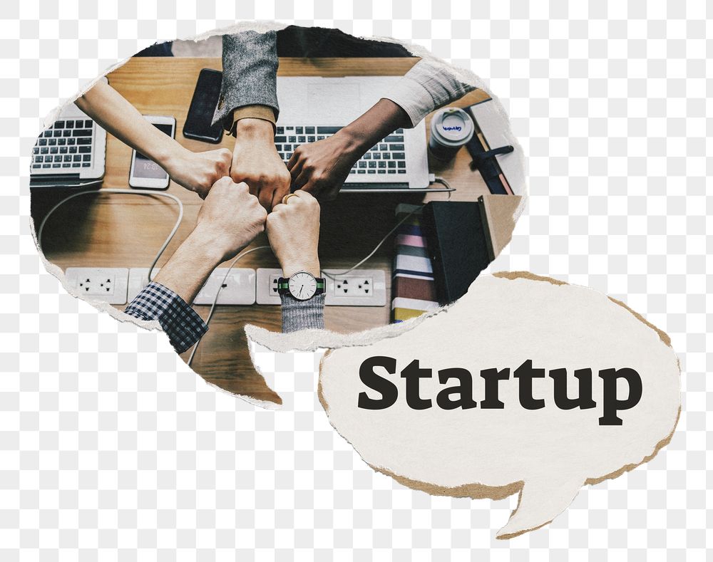 Startup png speech bubble sticker, | Free PNG - rawpixel