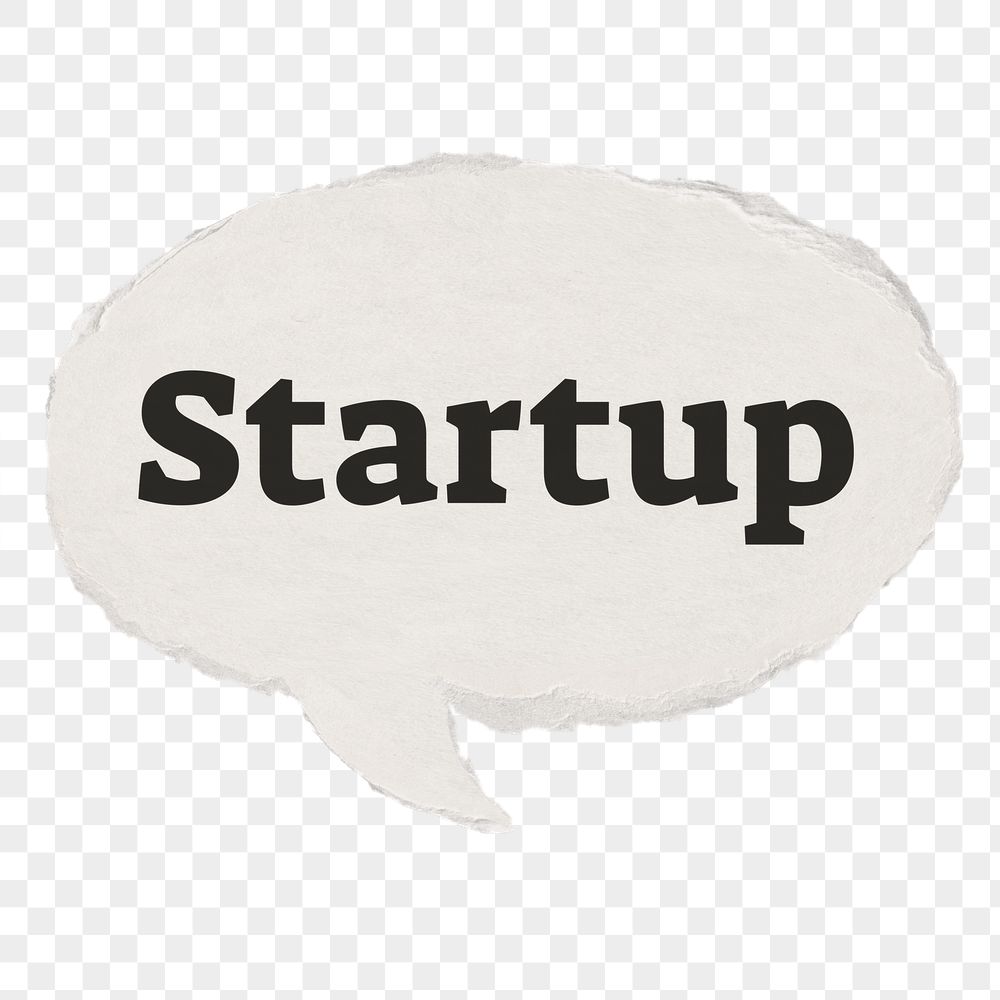 Startup png speech bubble typography | Free PNG - rawpixel