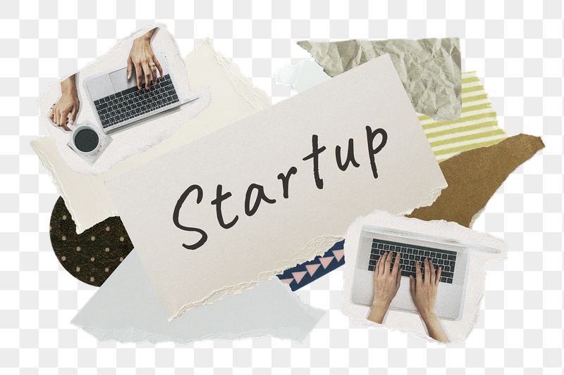 Startup png word sticker typography, | Free PNG - rawpixel