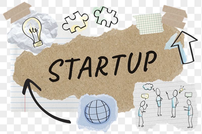 Startup png word sticker typography, | Free PNG - rawpixel