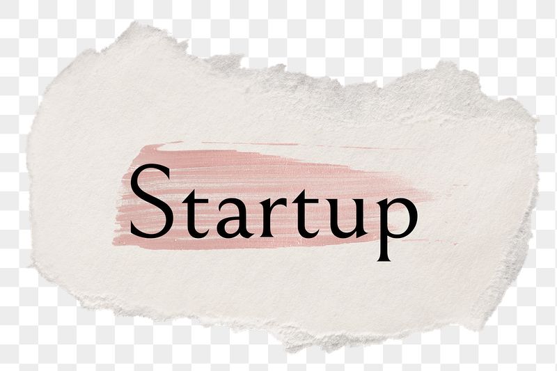 Startup png word sticker typography, | Free PNG - rawpixel