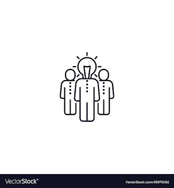 startup team creative icon from business people