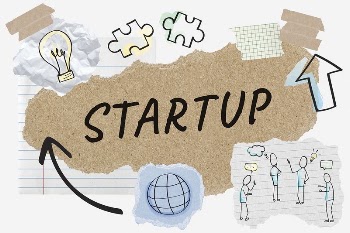 Startup word typography, business doodle, | Free Photo - rawpixel