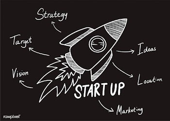 Startup words illustration | Free stock vector - 457399