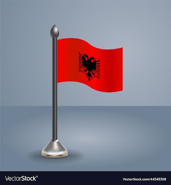 state table flag of albania