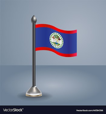 state table flag of belize