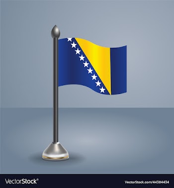 state table flag of bosnia herzegovina