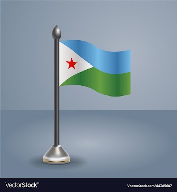state table flag of djibouti