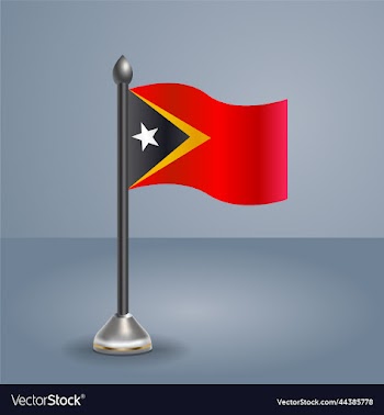 state table flag of east timor