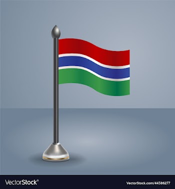 state table flag of gambia