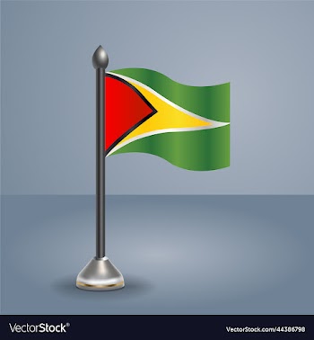 state table flag of guyana