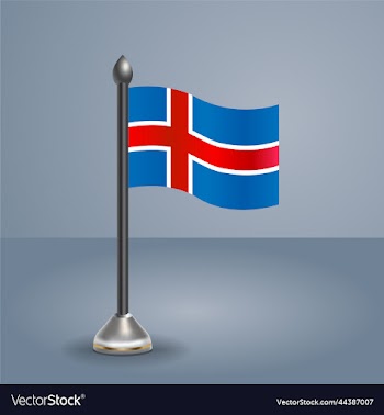 state table flag of iceland