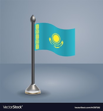state table flag of kazakhstan