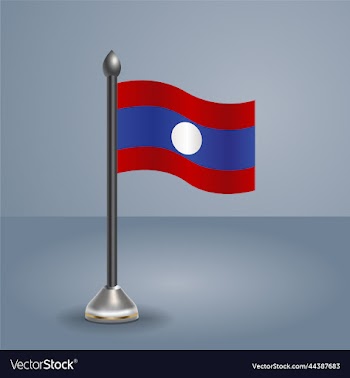 state table flag of laos