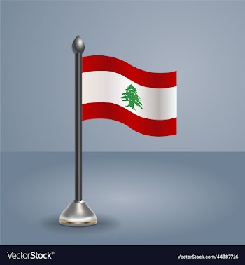 state table flag of lebanon