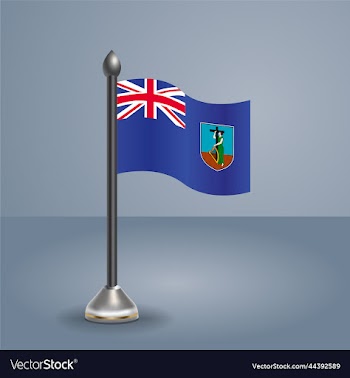 state table flag of montserrat